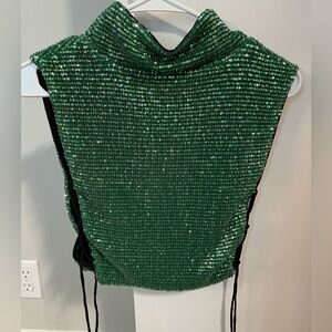 H:ours Sequin 21 crop top